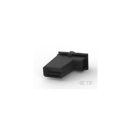 Te Connectivity 250 Faston Boot Flag Rec. 1P Black 962569-1